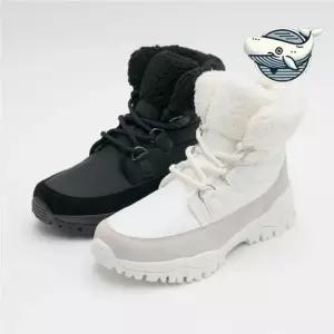 오너클랜 여성용 방한 털부츠 따뜻한 겨울 운동화 미들 패딩신발 털구두 털부츠 여성겨울부츠
