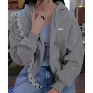 ROCKFISH WEATHERWEAR SEMI CROPPED ZIP UP HOODIE - 4 colors 132676