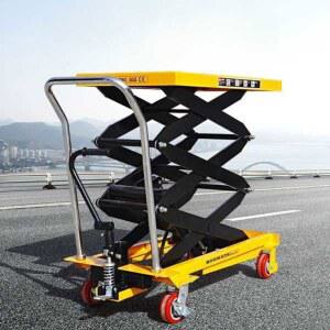 이동식 전동리프트 구루마 소형 휴대용 수동 고소작업차 운반
