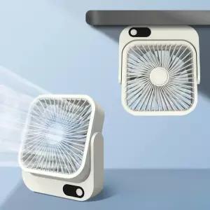 자석 부착형 미니 선풍기 탁상용 무선 충전식 USB 소형 팬 저소음 벽걸이 서큘레이터