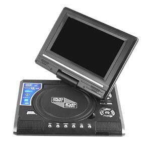 DVD 플레이어 8인치 미니 CD EVD 디스크 데스크탑 디지털 스마트 TV 리모컨 휴대용 여행용 270 회전식 LCD 화면