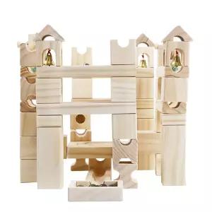 구슬길 나무 블록 보드게임 트랙 유아 장난감 잎 원목장난감 우드