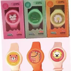 아동용 실리콘 모기퇴치 팔찌 캐릭터 디자인 여름 야외활동 벌레방충 손목밴드