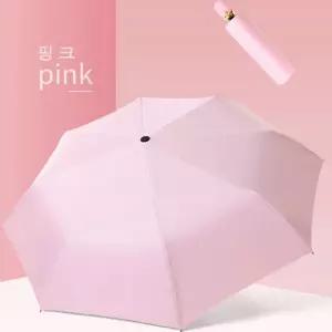 채움하우스 자외선차단 암막 우양산 자동 3단 양우산 핑크접이식양산겸우산 미니양 햇빛UV차단양산 산출퇴