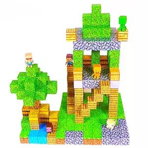 자석블럭 마인크래프트 블록 장난감 큐브 어린이 교구 창의력 퍼즐