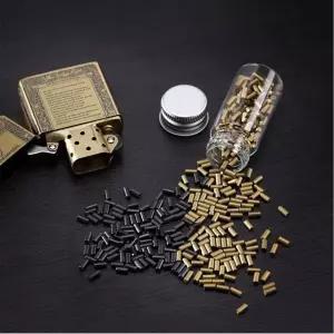 캠핑 낚시 기름라이터 부싯돌 면심지 세트 34g 대용량 소모품