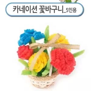 ( )키트 카네이션 어린이집 초등 스승의날 만들기 가정의달 꽃바구니 플레이콘 선물 5인용 DIY 어버이날