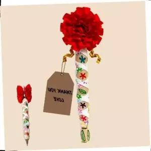 ( )카네이션 볼펜 만들기 키트 5매 스승의날 어버이날 감사 선물 DIY 세트