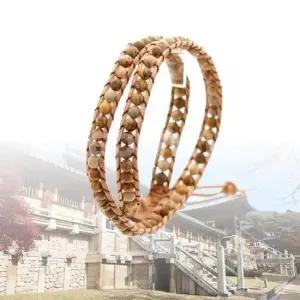 행운부적 팔찌 옥매듭 부귀영화 재복 염주 사금석