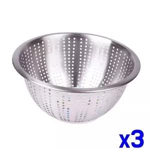 TBZ 스텐 펀칭 믹싱볼 소 20cm x3개 야채씻기 다용도볼