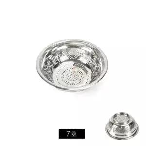 믹싱볼 업소용 타공 스텐 다라이 채반 스텐채반 스텐볼 7호