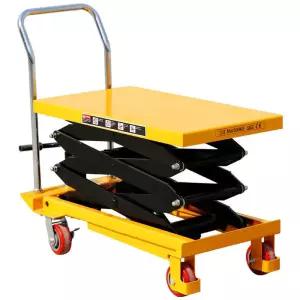 화물용 리프트 테이블 유압식 소형 운반기 이동식 150kg 도구 기타 운반 적재 카트 크레인 전동