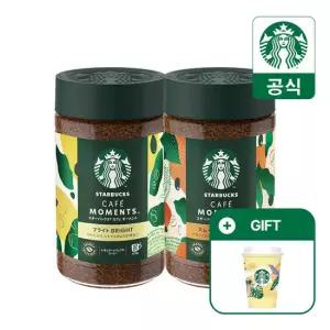 스타벅스 카페모먼트 브라이트/스무스 65g 2개 구성(+ 옐로우 리유저블컵 증정)