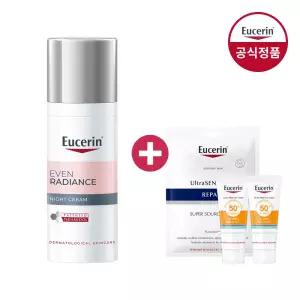 유세린 이븐래디언스 나이트크림 30ml +(증)마스크팩+선프로텍트 5ml 2개