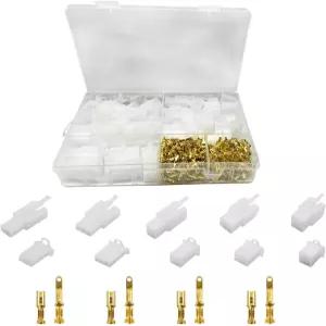 DUSCOKE 432PCS 자동차 전기선 커넥터 남성용 소켓 플러그 단자 키트 2.8mm 2 3 4 6 9 핀 하우징 헤더