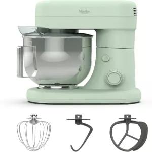 마사 스튜어트 틸트 헤드 스탠드 믹서 12단 속도 5.3QT 스테인리스 스틸 볼 스플래시 가드 및 푸어 슈트