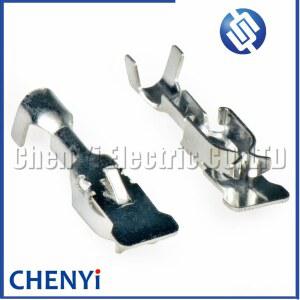 호환 50개 자동차 커넥터 플러그 크림프 와이어 스플라이스 핀 CY004-025 램프 소켓 웨지 라이트 베이스 W5W 168 194 T10 2825 912 921용