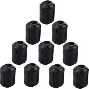 Futheda 10PCS 노이즈 필터 케이블 링 9mm 내경 페라이트 클립 블랙으로 코어 간섭 방지 비드 초크 코드