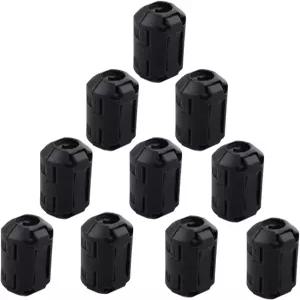 Futheda 10PCS 노이즈 필터 케이블 링 7mm 내경 페라이트 클립 블랙으로 코어 간섭 방지 비드 초크 코드