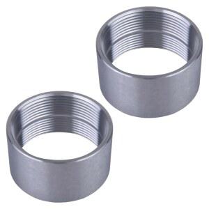 CNRAQR 304 스테인리스 스틸 2인치 NPT 커플링 Bung 나사산 여성 피팅 파이프 2Pcs 2