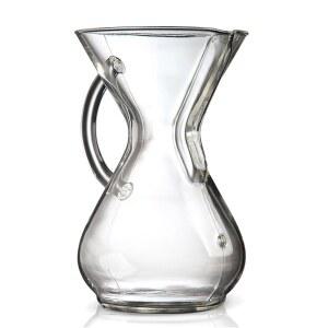 CHEMEX POUR OVER 유리 커피 메이커 포장 시리즈 6컵 손잡이
