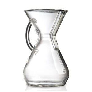 CHEMEX POUR OVER 유리 커피 메이커 8컵 포장 손잡이 시리즈