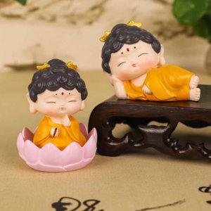 인테리어 소품 미니불상 인형 자동차 탁상 현관 부처님 장식품