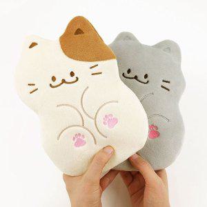 핑크풋 고양이 문구 파우치 필기구 수납 필통 핑크 색상