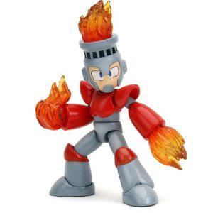 메가맨 파이어맨 관절 가동 피겨 로봇 캐릭터 모형 수집용 완구 굿즈 세트