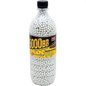 서바이벌 게임 전동건용 정밀 비비탄 6mm 화이트 5000발 에어소프트건 탄환 사격 연습용 소모품