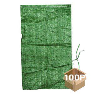 다용도 마대 자루 녹색 100개입 1P 모래주머니 재활용 폐기물 쓰레기 포대