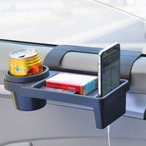 3IN1 차량용 멀티거치대 창문틈 고정 트레이 컵홀더 핸드폰 거치