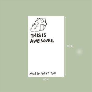 사각형 포장 150p 리뷰 땡큐 스티커 배달 감사 답례품