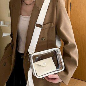 투명 파우치 크로스백 여성 여름 미니백 핸드폰 크로스가방