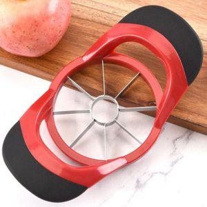 레드 사과 커터기 동그란 슬라이서 과일 야채 주방 도구 채칼