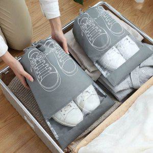 신발 정리 파우치 여행용 보조가방 실내화가방 신발주머니 수납템 슈즈