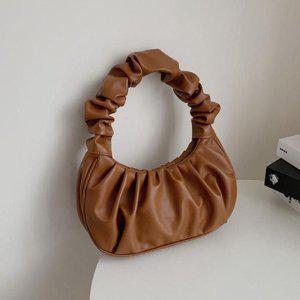 브라운 만두클러치 미니만두백 가죽가방 숄더백 여성가방 미니백 핸드백