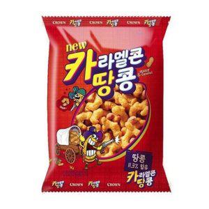 크라운제과 카라멜콘땅콩 72g X 16개