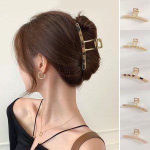 호피 핑크 헤어핀 집게핀 머리핀 악세사리 쥬얼리 패션잡화 여성머리핀