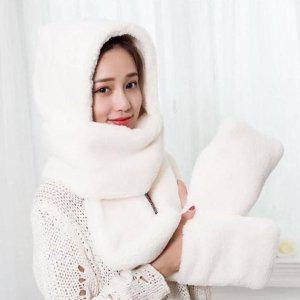 후드머플러 밍크목도리 여자장갑 겨울장갑 목도리 숄 스카프 넥워머
