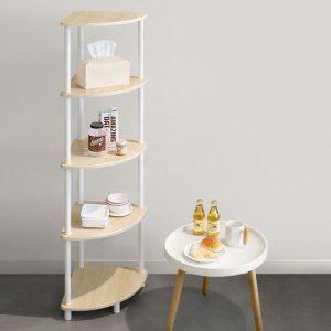 원목코너장 삼각코너장 오크 수납장 정리대 모서리장 다용도장