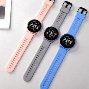 전자 led 손목 시계 42mm 청소년 학생용 손목 시계 방수