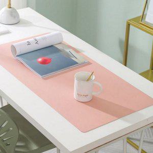 인테리어 양면 데스크 매트 90X45 사무실 가죽 데스크 매트 대형
