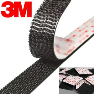 3M 이중 잠금 테이프 양면 접착 버섯 재밀폐 가능 패스너 검정색 투명 접착 테이프 강력한 내구성