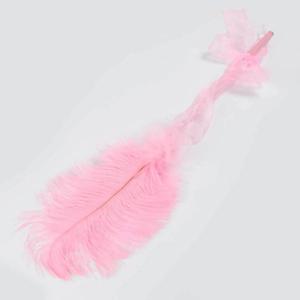 56CM 타조 깃털 말채찍 파티 승마 의상 코스프레 공연 소품