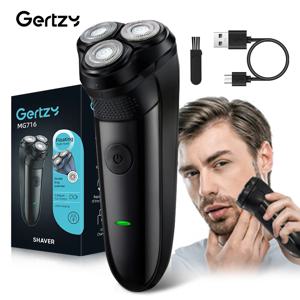 업그레이드된 3중 플로팅 블레이드 전기면도기, USB-C 고속 충전 남성용 면도기, 일상 사용 및 여행 선물용 소형 휴대용 면도기