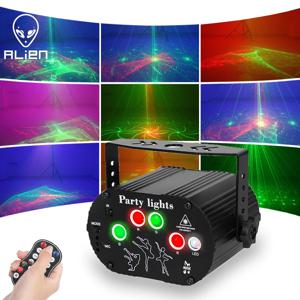 외계인 3IN1 60 패턴 오로라 미니 DJ 디스코 레이저 광 프로젝터 USB LED 무대 조명 효과 파티 휴일 크리스마스 램프