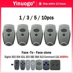 1~10개입 868MHz 디지털 차고 리모컨 (304, 302, 384, 382, ​​313, 321, 323, 868 게이트 오프너용 핸드 트랜스미터)