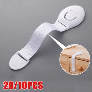 10/20Pcs 아기 안전 래치 서랍 웨빙 안전 잠금 장치 다기능 보호 천 벨트 잠금 서랍 잠금 캐비닛 도어 잠금 장치