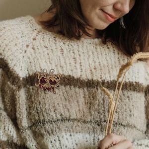 ABQR 핀 FSM 에나멜 핀 라면 재미있는 플레어 브로치 데님 청바지 셔츠 코트 라펠 핀 메탈 배지